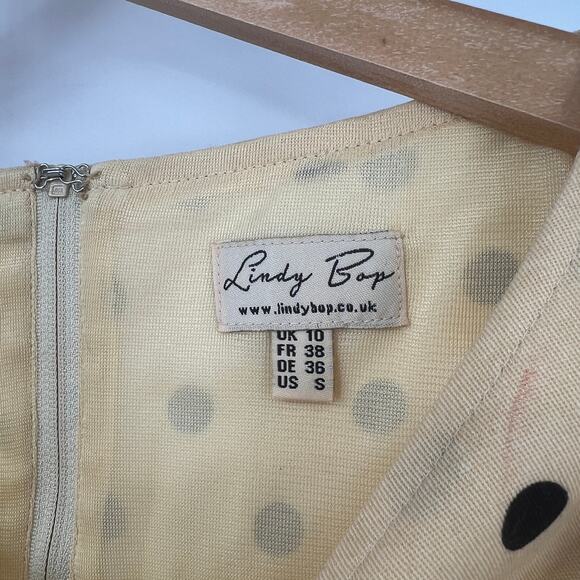 Lindy Bop Retro Polka Dot Dress Size Small - Picture 3 of 5